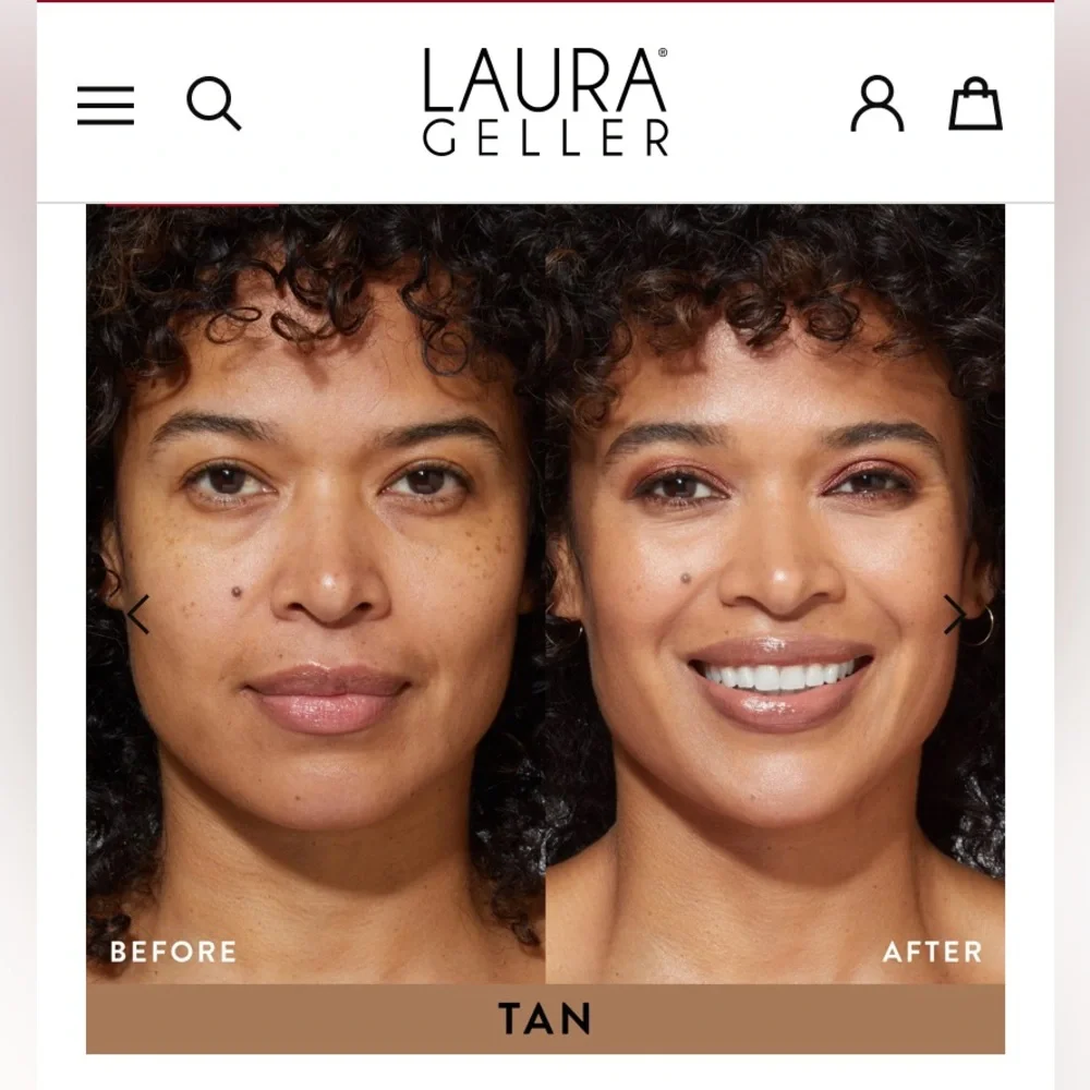 Laura Geller Baked Balance-N-Brighten Foundation with perfect sponge, mirror 👍